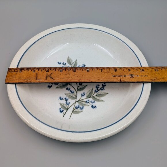 Vintage Union Stoneware Maine Blueberry Branches: Cottagecore Farmhouse Bowl - Picture 7 of 7